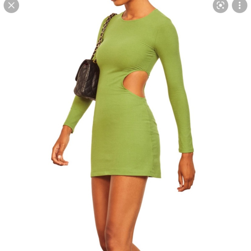 Reformation Kensy dress in Avocado NWT XL